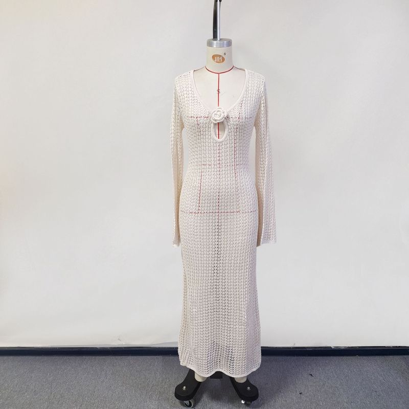 Damenbekleidung Frühling und Sommer V-Ausschnitt Elegant_voghion.com