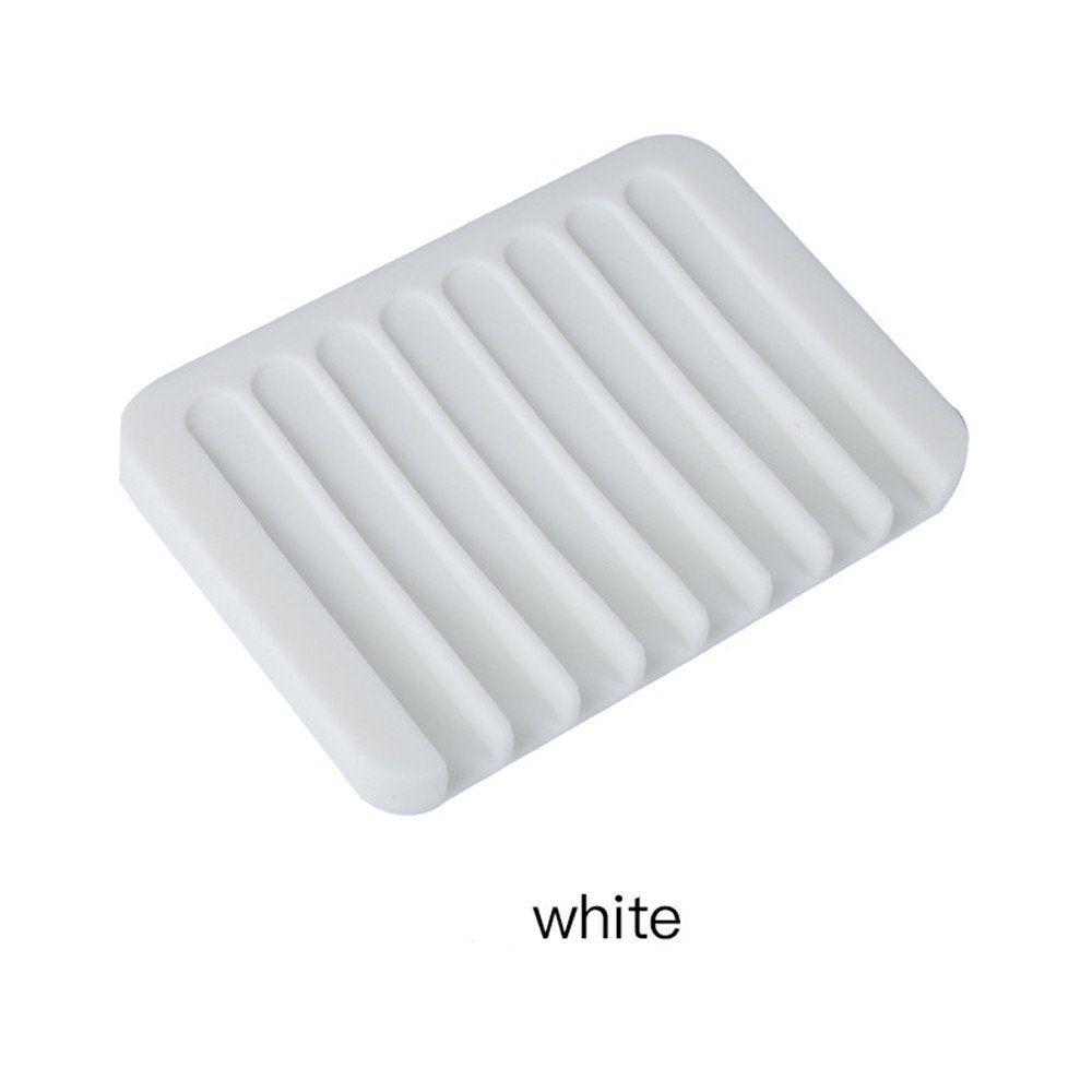 4er-Set Silikon-Seifenschalen-Aufbewahrungshalter, flexible Badezimmer-Ablage, Seifenbox, Seifenschalen-Tellerhalter_voghion.com