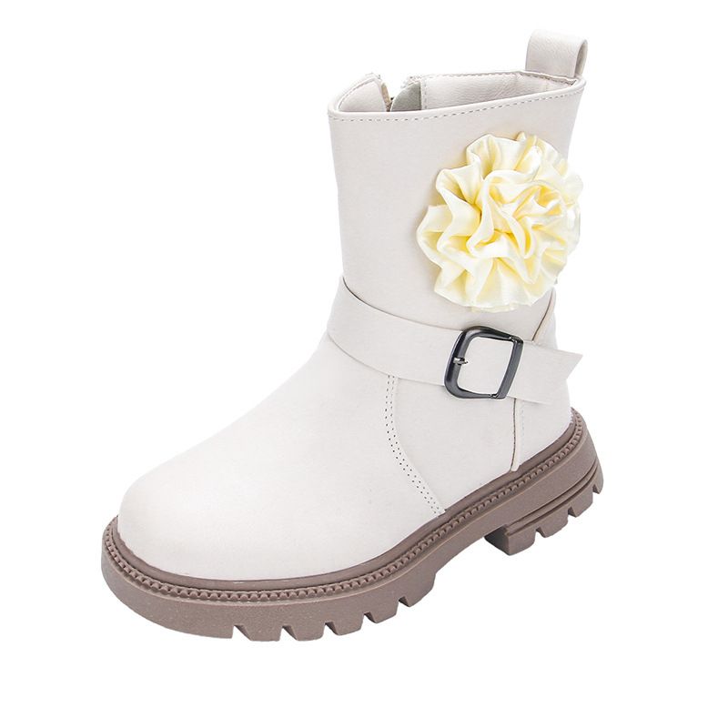 Scarpe da principessa per bambine, autunno inverno, nuove, a metà polpaccio, stivali in pelle Martin per bambine grandi_voghion.com