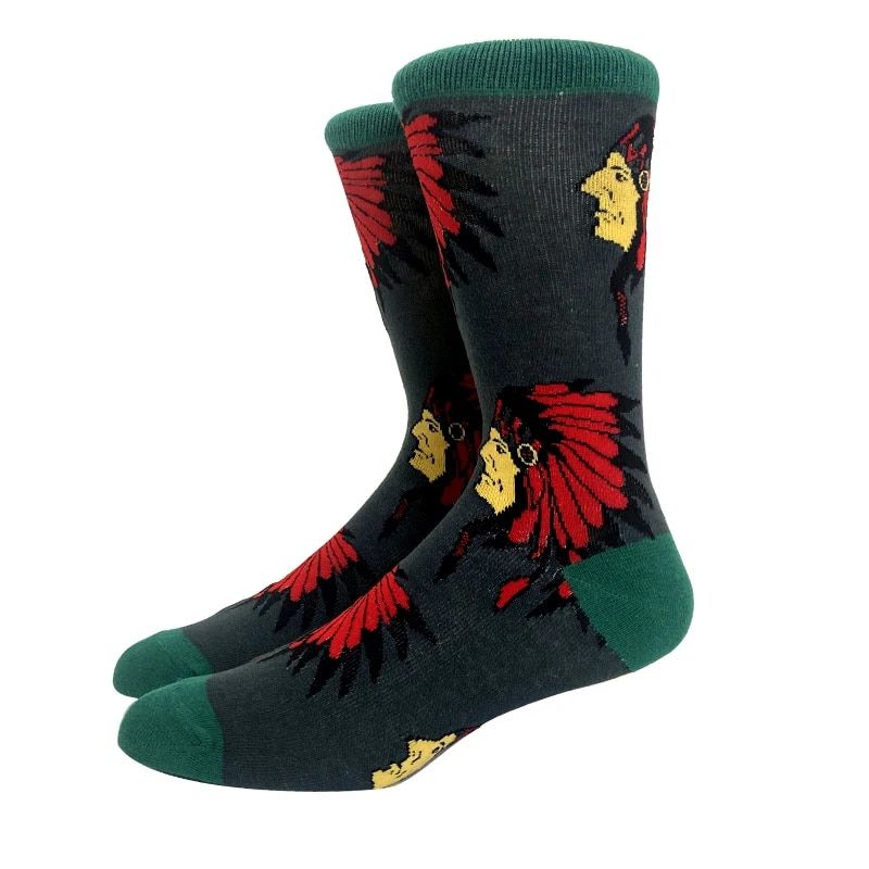 Haruku 1 pár dlouhých personalizovaných anime dinosaurů bavlněných párů pro muže a ženy, veselé vtipné skateboardové ponožky 37-45_voghion.com
