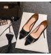 Square buckle high heels women's stilettos with new pointy Joker beige plus size soft leather shoes._voghion.com