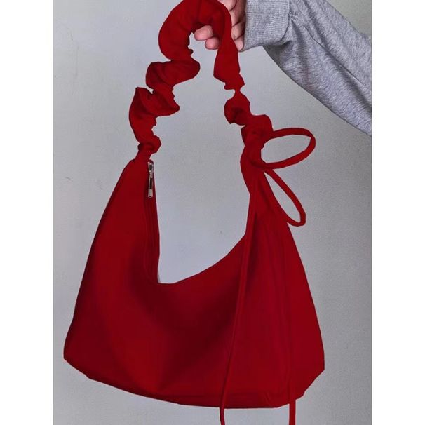 2024 New Underarm Cloud for Commuter Women in the Small Market, Featuring Folded Trendy and Versatile Soft Leather_voghion.com