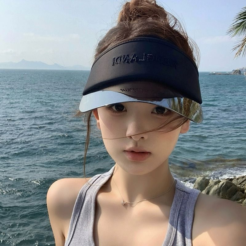 Big Eaves Sun Protection Hat Women's Summer UV Protection Outdoor Sun Hat Sports Running Hat Breathable Duck Tongue Empty Top Hat_voghion.com