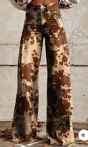 Women's Clothing Large Size Women's Casual Pants Thin Jeans Wide Leg_voghion.com