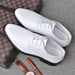 Suitable For All Seasons Genuine Leather Lace-Up Men's Business Formal Low Top Korean Style Performance Wedding Shoes_voghion.com