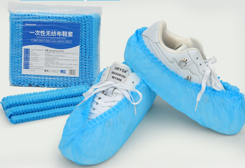 Zapato desechable de tela no tejida para sala de ordenadores de estudiantes, resistente al desgaste y a prueba de polvo, antideslizante, para uso doméstico y engrosado_voghion.com