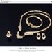 Jewelry necklace, ring, earring, bracelet, four piece set, Chinese style, ancient style jewelry_voghion.com
