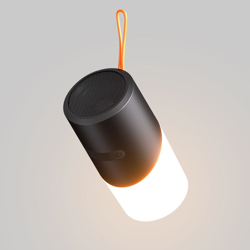 Altoparlante portatile senza fili Bluetooth RGB per esterni, piccolo, luce d'atmosfera, TWS interconnettibile con slot per schede_voghion.com