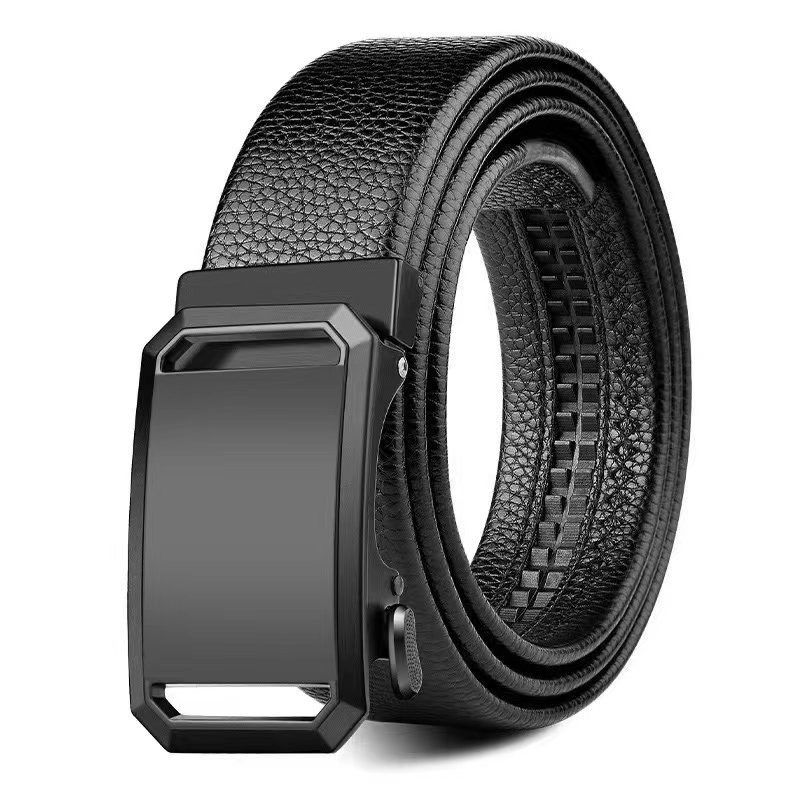HOT bälte Läderbälte Metalllegering Automatiskt spänne Märkesdesign Midjebälten för män Strap Hane_voghion.com