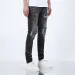 designer Slim Fit Mens Jeans Elastic Fabric Long Skinny Button Fiy Hole Pattern Ripped Embroidery Us Size 28-40 B1_voghion.com