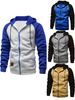 Herren Strickjacke mit Kapuze und Reißverschluss, lässig, Raglanärmel_voghion.com