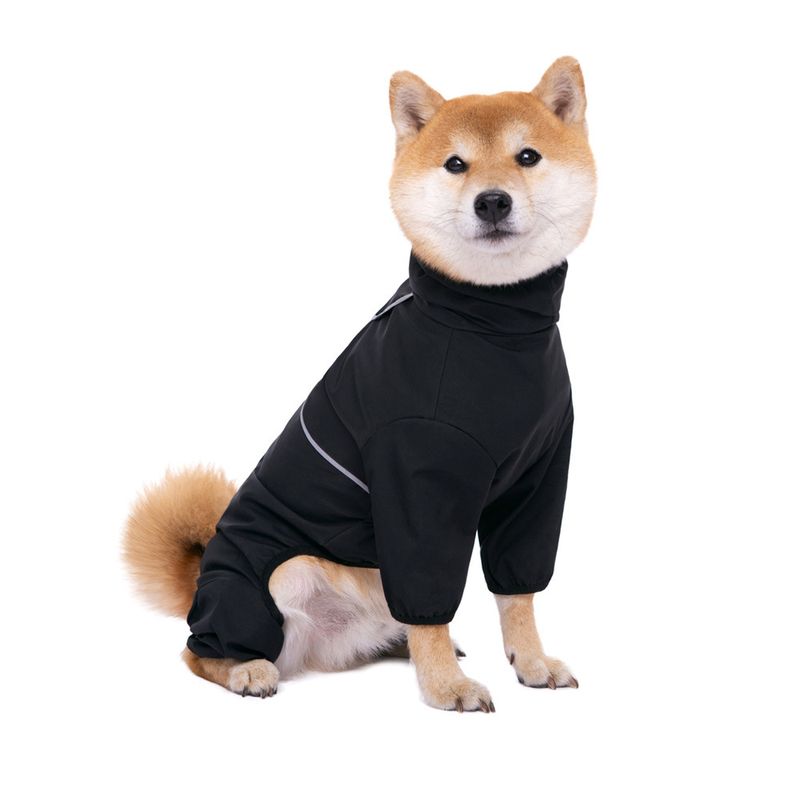 Chaqueta impermeable para perros medianos y grandes, Border Collie, Labrador, Shiba Inu, de cuatro patas, cortavientos._voghion.com