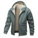 Men's Clothing Men's Sherpa Fleece Hoodie - Winter Warm Zip-Up Jacket (4 Colors, S-3XL)_voghion.com