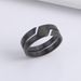 Aurora Atelier Stainless Steel Ring For Men Women Black Minimalist Casual Finger Rings 2025 Couple Jewelry Wedding Gift For Lover_voghion.com