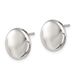 Sterling Silver Polished Button Post Earrings_voghion.com