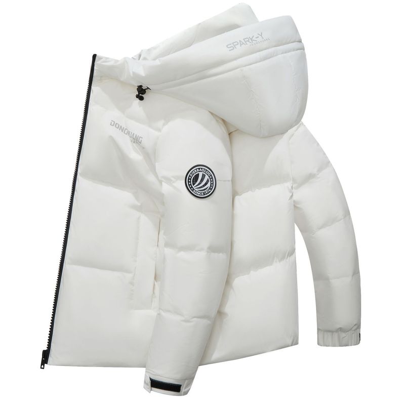 2024 Slim Fit Winter warme Brot weiße Ente koreanische Version Herren dicke Daunenjacke_voghion.com
