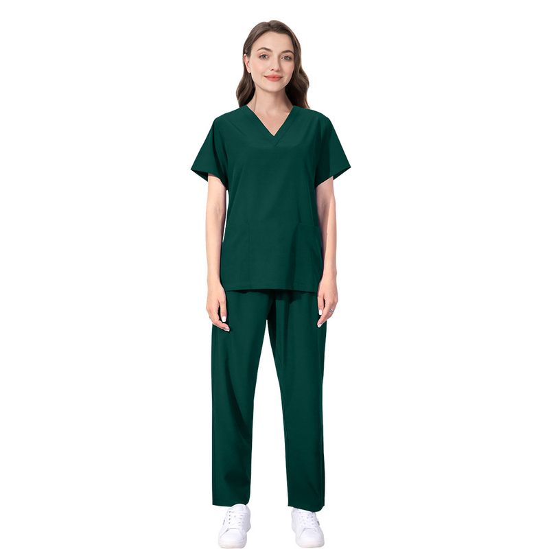 Quick-Drying Medical Scrubs For Summer Thin Surgical Uniform For Women Nurse Breathable And Elastic Summer Medical Uniforms_voghion.com
