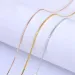 Kæder 1,2/1,5 mm bredde rustfrit stål guld sier farve æskekæde halskæde 47 cm 4 cm forlængerled damesmykker engros_voghion.com