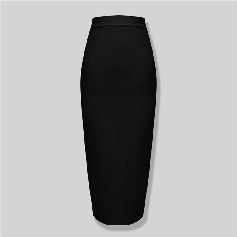 Gonna midi aderente ed elegante con fasciatura a vita alta da donna, gonna a tubino elasticizzata slim fit con cerniera invisibile, perfetta per le uscite serali in ufficio_voghion.com