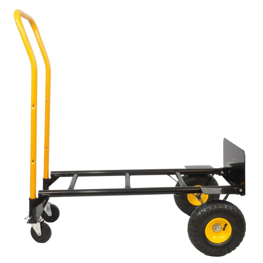 Hand Truck Dual Purpose 2 Wheel Dolly Cart And 4 Wheel Push Cart With Swivel Wheels 330 Lbs Capacity Heavy Duty Platform Cart For Moving/Warehouse/G_voghion.com