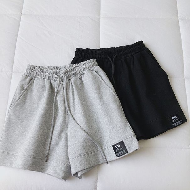 Vêtements pour femmes Shorts de sport Vêtements d'été amples pour femmes Vêtements de course décontractés Coupe A Jambe large Taille haute Slim Pantalons chauds pour étudiants_voghion.com