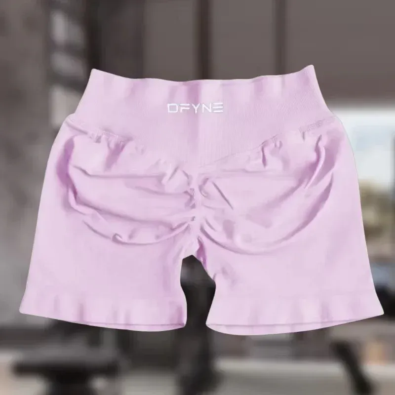 2025 New High Waisted Seamless Yoga With Scrunch Bum Gym Bike Shorts Stretch Fiess Clothes_voghion.com