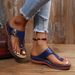 Schicke Damen Wedges Retro Flip-Flops Strand Hausschuhe_voghion.com