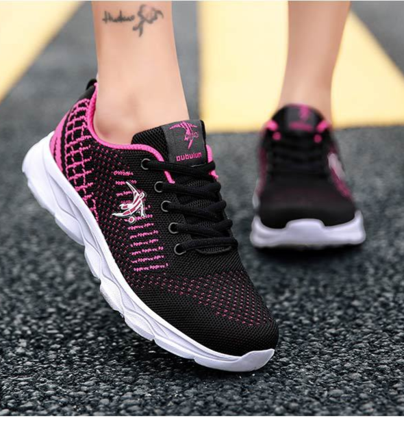 Merk Super Lichtgewicht 2024 Lente Nieuwe Ademende Hardloopschoenen voor dames Zachte elastische schokabsorberende sportschoenen_voghion.com