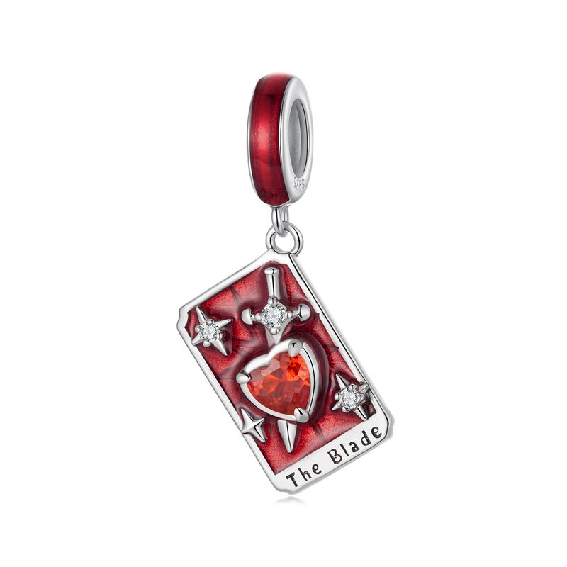 Tarot - Das Schwert Anhänger Charm Sterling Silber Charm, SCC3144_voghion.com