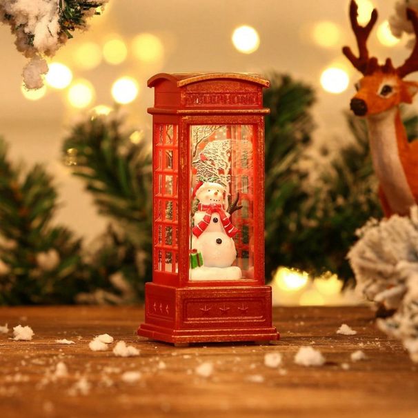 Ziemassvētku kvēlojoša sveču lampa radoša maza vēja lampa nakts gaismas rotājumi Ziemassvētku bērnu dāvanu logu dekorēšana_voghion.com