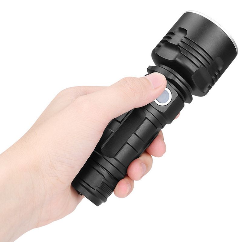 Taschenlampe, starkes Lichtladen, ultrahelle LED mit großer Reichweite, tragbare, multifunktionale, langlebige Haushaltstaschenlampe_voghion.com
