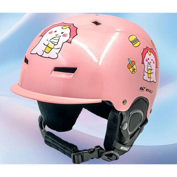 Attrezzatura di sicurezza per bambini Whale per ragazzi e ragazze, casco anticollisione caldo, attrezzatura da snowboard, cappello da sci_voghion.com