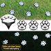 Solar Powered Cat Paw Garden Lights, Waterproof Outdoor Decorative Lighting For Yard, Pathway, Patio, Warm White/Color Changing LED_voghion.com