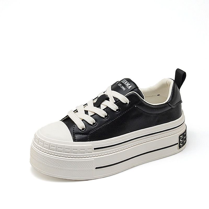 Internet-Berühmtheit, Statur, dicke Sohle, hohe Höhe, kleine weiße Schuhe, Frühlings- und Herbstsaison neu_voghion.com