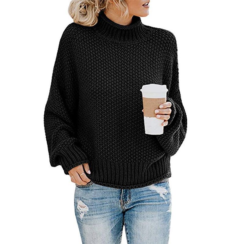 Grober Rollkragenpullover für Damen_voghion.com