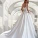 Women's Clothing Light Wedding Dress High End Sense Of Certificate White Dress Satin Simple Outdoor Travel Forest Style Graduation Dress_voghion.com