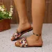 Hausschuhe Damen 2025 Sommerstil Mode Square Toe Designer Sandalen Täglich Lässig Bequeme Urlaubsstrandschuhe Plus_voghion.com