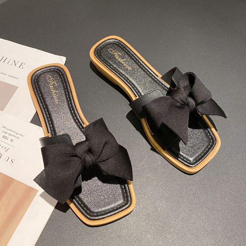 Populære alsidige sommersandaler med sløjfe til kvinder, moderigtige højdeforøgende sko til kvinder, strandsandaler til kvinder_voghion.com