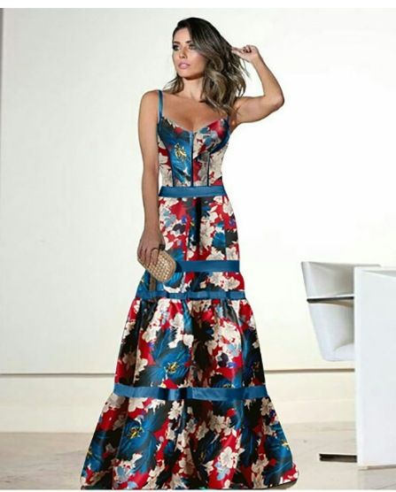 Sexy rückenfreies, ärmelloses Maxikleid mit Blumendruck für Damen mit hohem Schlitz, lässiges Boho-Strandkleid für den Sommer, Übergröße erhältlich_voghion.com