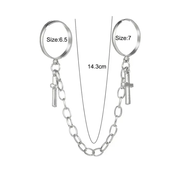 Vendite calde Trendy Butterfly Metal Punks Set per donne Ragazze Festa Gioielli Regali Accessori moda Fibbia Indice femminile_voghion.com