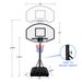 Portable Poolside Basketball Hoop System Basketball Hoop for Pool Height Adjustable 3.1ft-4.7ft with 36" Backboard for Indoor Outdoor Use_voghion.com