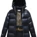 Giacca in cotone con cappuccio nero e oro – Piumino unisex adatto all'inverno, vestibilità ampia con isolamento più spesso, taglie dalla M alla 3XL_voghion.com