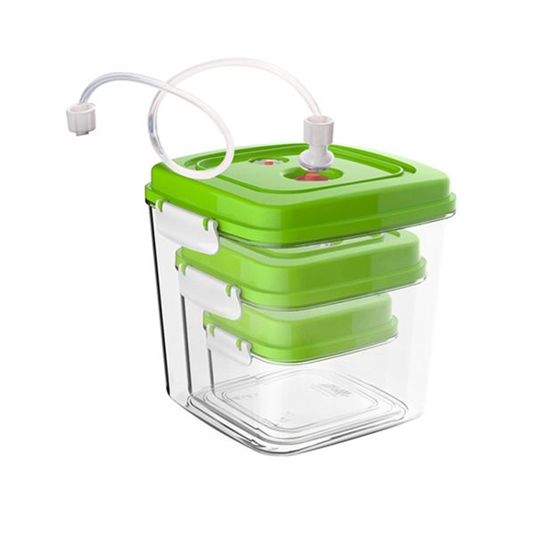 500ml+1400ml+3000ml Vacuum Container Large Capacity Food Vacuum Storage Box Square Plastic Containers Vacuum Sealer Box_voghion.com