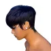 Parrucca corta e liscia per capelli umani Pixie Cut Remy Hair Parrucche per capelli umani con frangia Parrucca_voghion.com