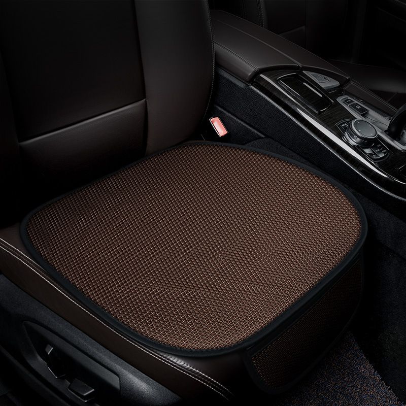 Car Seat Cushion New Half Wrapped Ice Silk Seat Cushion Summer Single Piece Non Slip Cooling Pad Three Piece Set_voghion.com
