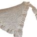 ChicShe 2025 Corea Dongdaemun Retro Pizzo Trim Foulard Triangolo a Strati Sciarpa Mezza Gonna Tenda_voghion.com