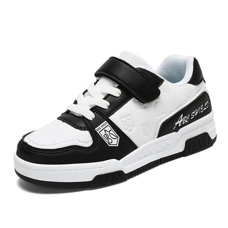 Kinderkleidung Jungenschuhe 2024 Herbst Neue Schulschuhe Bequeme Sportschuhe mit weichen Sohlen für Kinder aus Leder Anti-Skateboard-Schuhe_voghion.com