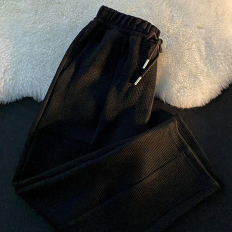 Pantaloni lungi cu picior larg pentru femei, de primăvară și toamnă, lejeri, drepți, casual, sport, stil High Street Ins_voghion.com