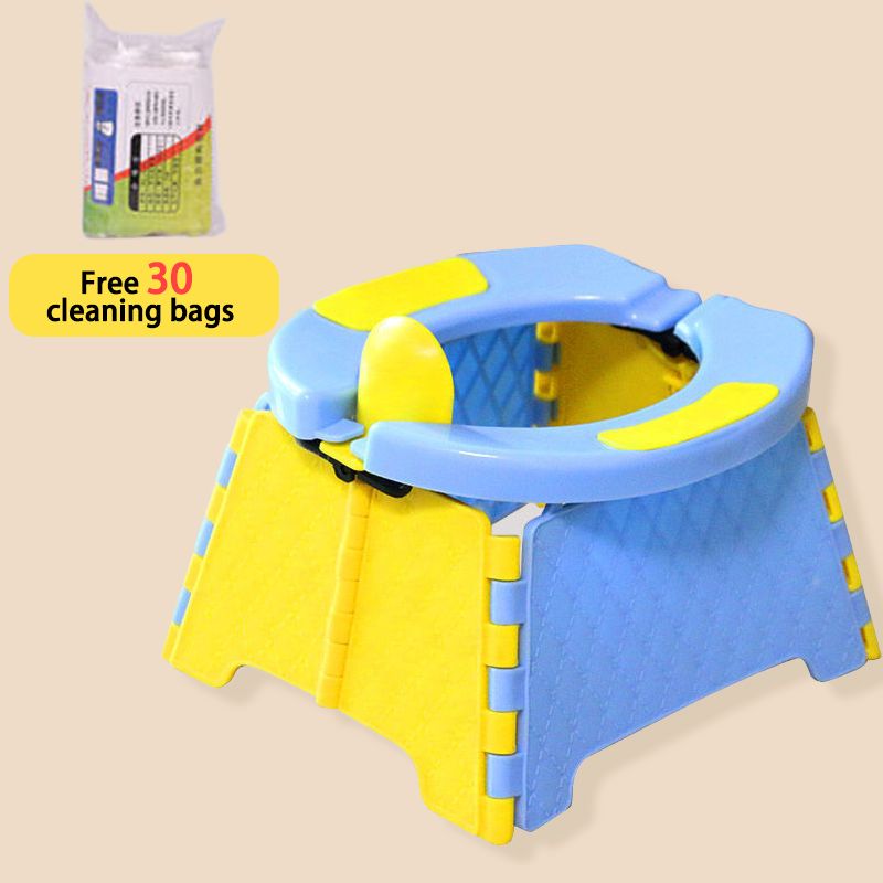Toilettes pliantes d'urgence pour enfants Toilettes de voyage portables pour enfants Toilettes anti-fuites sans nettoyage Pot de voyage et de sortie_voghion.com