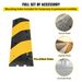 2 Channel Rubber Speed Bump Electric Modular Rubber Traffic Driveway Curb Ramp_voghion.com